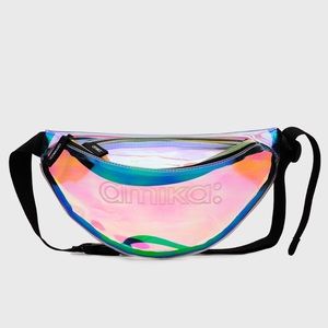 Amika Iridescent Holographic Fanny Pack/Belt Bag